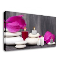 LED Candle Lighted Canvas Wall Art Decor Painting