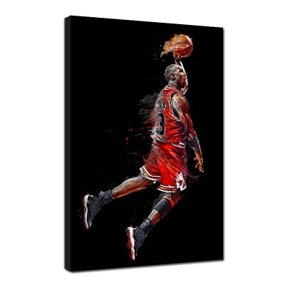 Kobe Bryant Basketball Star Portrait Painting Canvas Prints Posters Modern Paintings Pop Art On Canvas For Home Decor